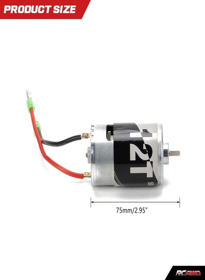 RCAWD 550 Brushed Motor 12T for Arrma 1/10 Gorgon Senton Vorteks Granite 3S BLX Series Upgrades Part - Image 3